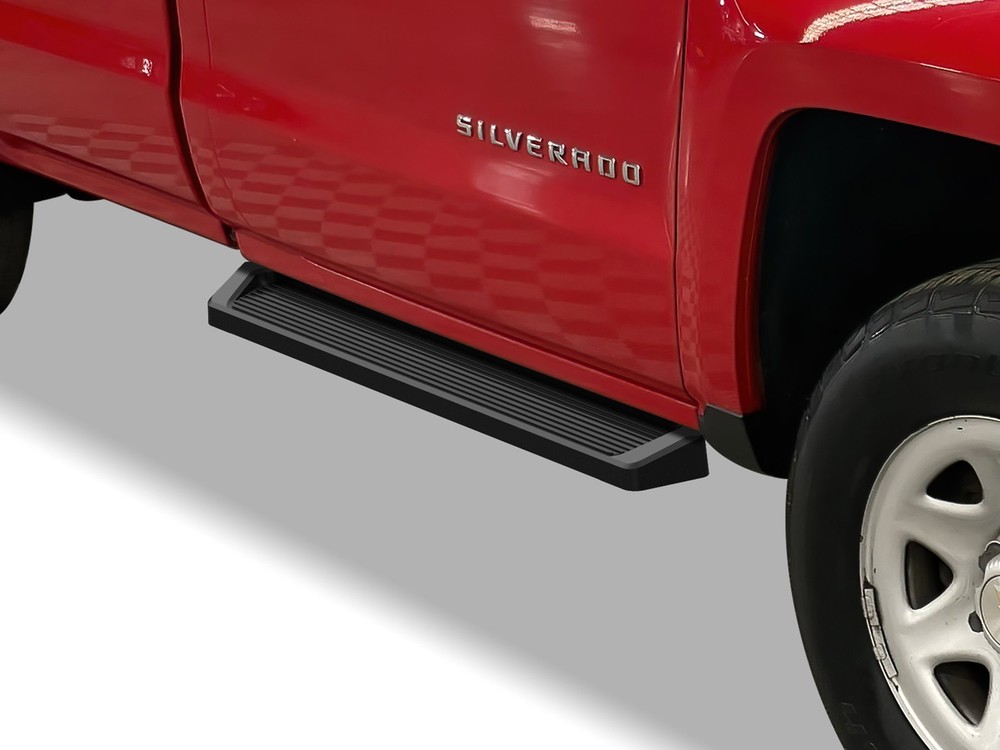 iBoard Black Running Boards Style Fit 07-18 Silverado Sierra Regular Cab