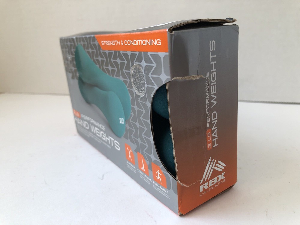 RBX (2 lb) Performance Hand Weights (2 Pack) Soft Contoured Grip RBX-SC1002E EX