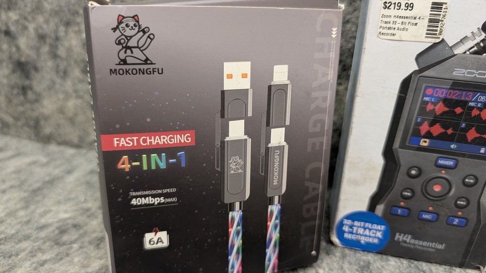 Zoom H4essential Handy Recorder 32-Bit Float 4-Track Handheld Digital Bundle