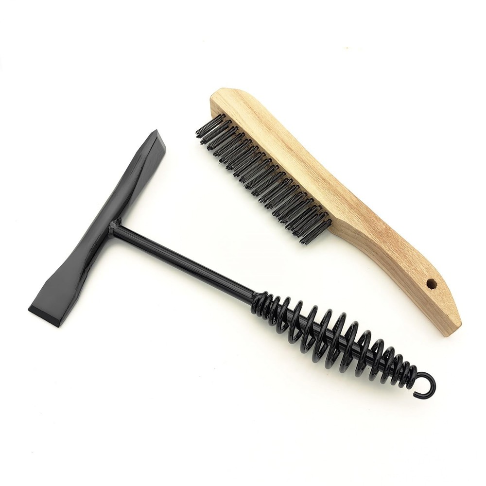 Welding Chipping Hammer with Coil Spring Handle10.5"Cross Chisel and Vertical...
