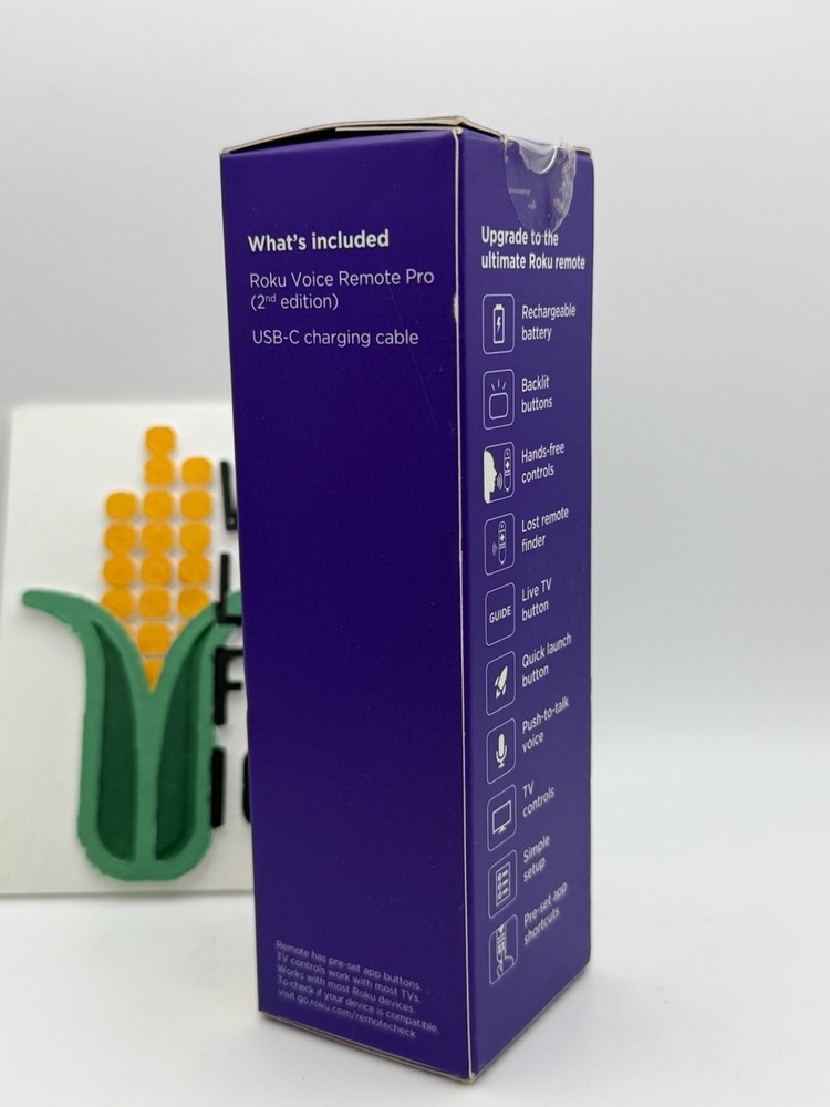 Roku - Voice Remote Pro (2nd Edition) | Rechargeable Replacement Voice Remote...