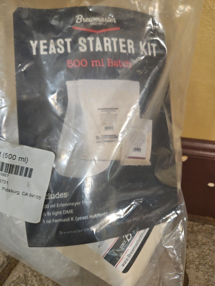 BREWMASTER Yeast Starter Kit 500ml Batch NEW