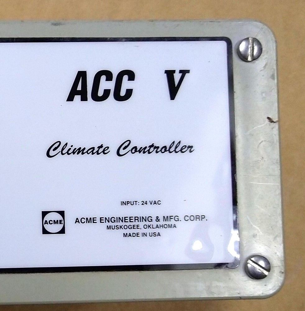 Acme Engineering & Mfg Corp. Input ac 24v 24vac Climate Controller ACC V Control