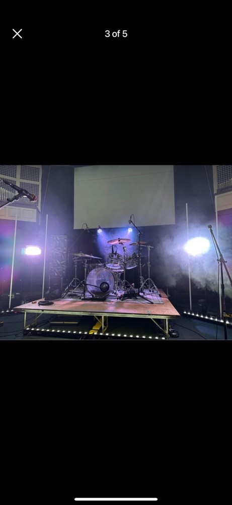 ANDY MINEO'S dw acrylic drum set 