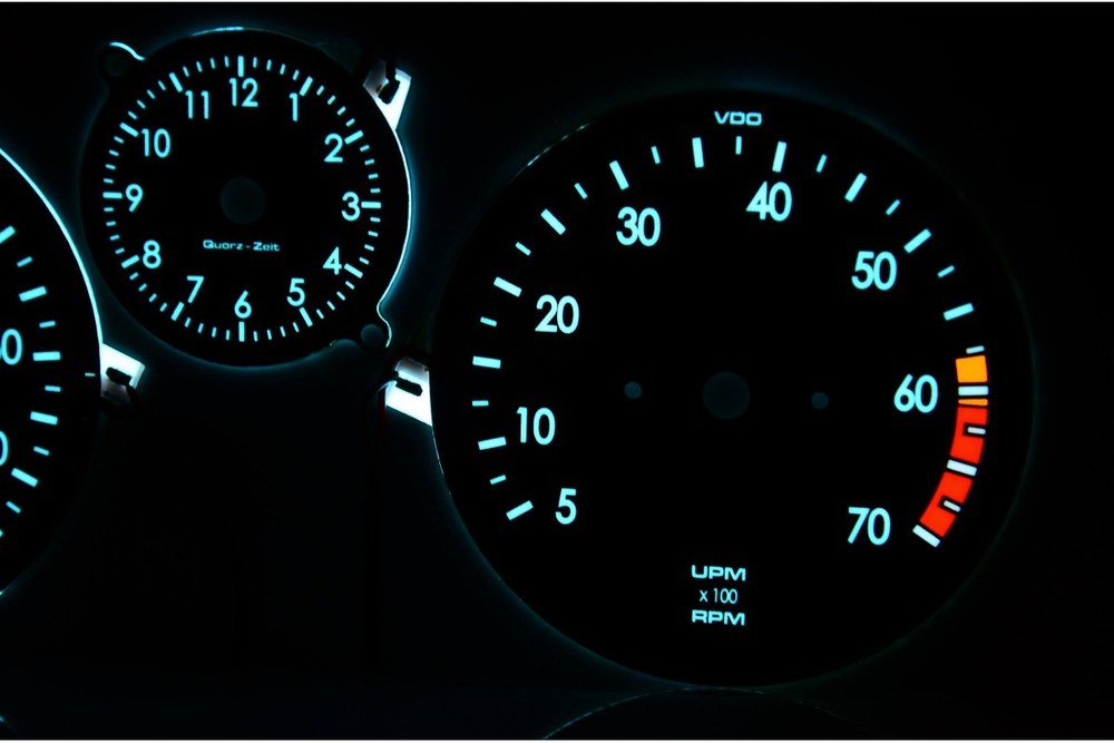 Opel Kadett Glow Gauge Plasma Dials Speedometer Shift Indicators Mph Kmh