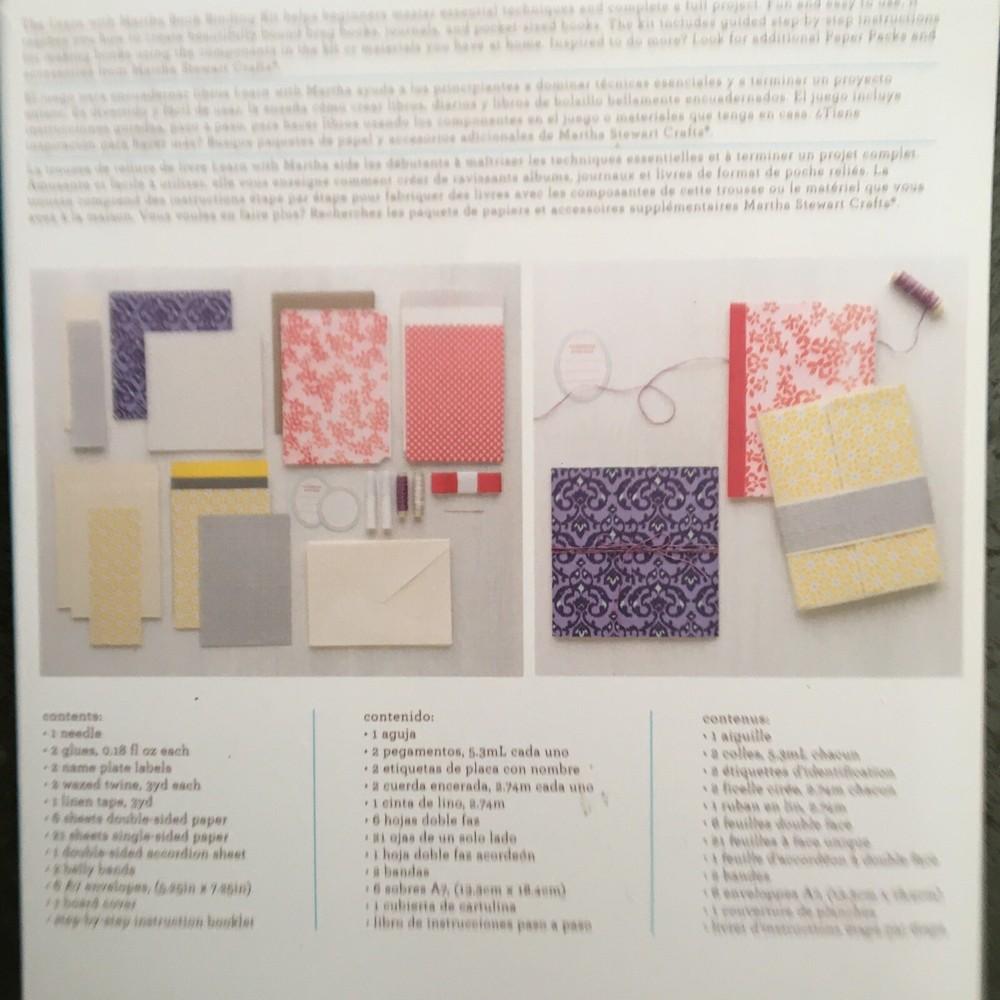 martha stewart craft kit: book binding kit