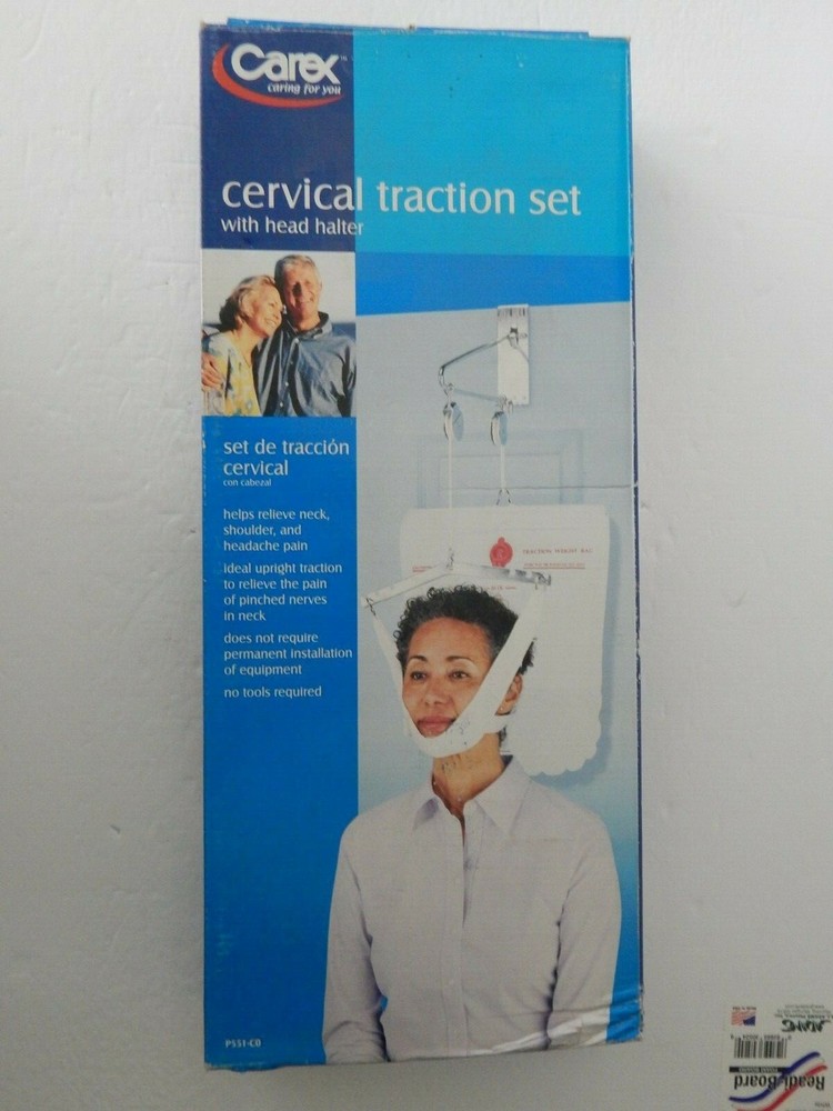 Carex Cervical Traction Set With Head Halter New