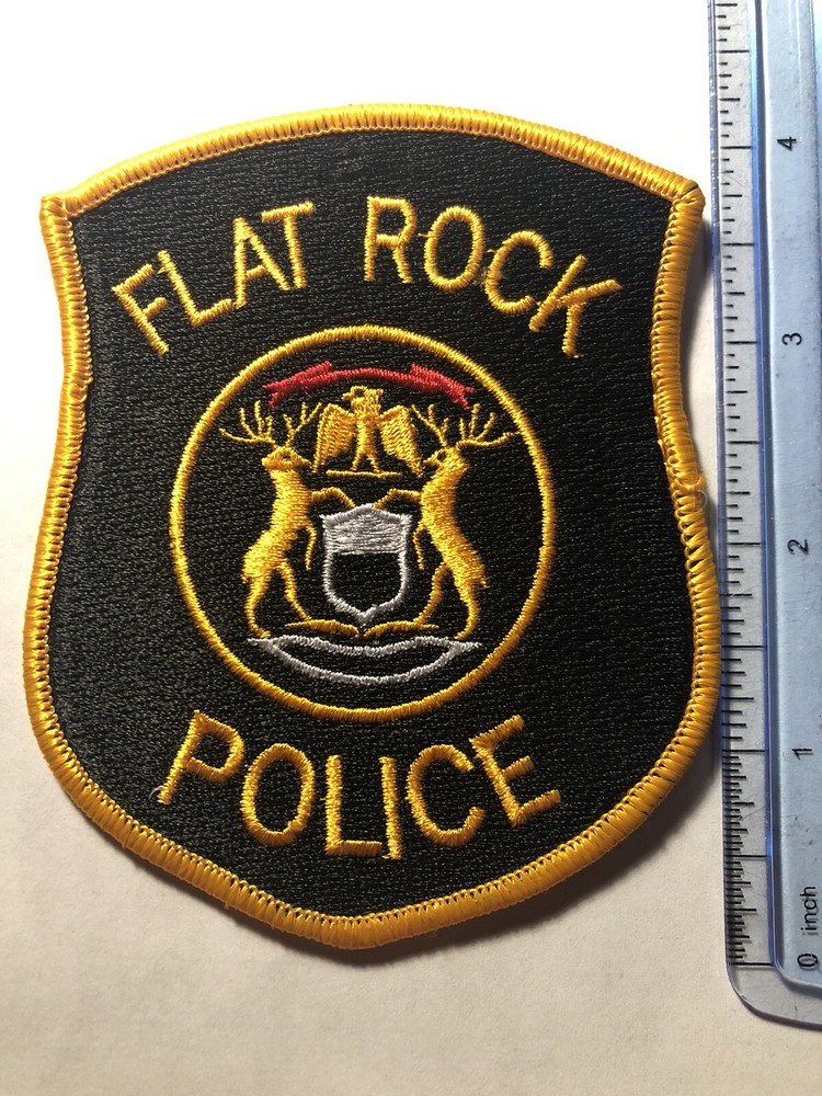 Flat Rock Michigan Police Patch ~ Obsolete