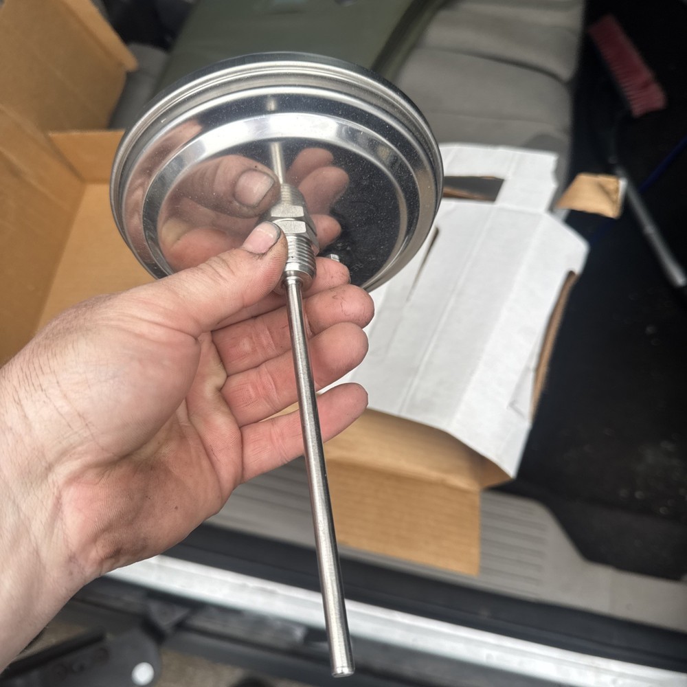 Wika 5 Inch Back Connected By Metal Thermometer