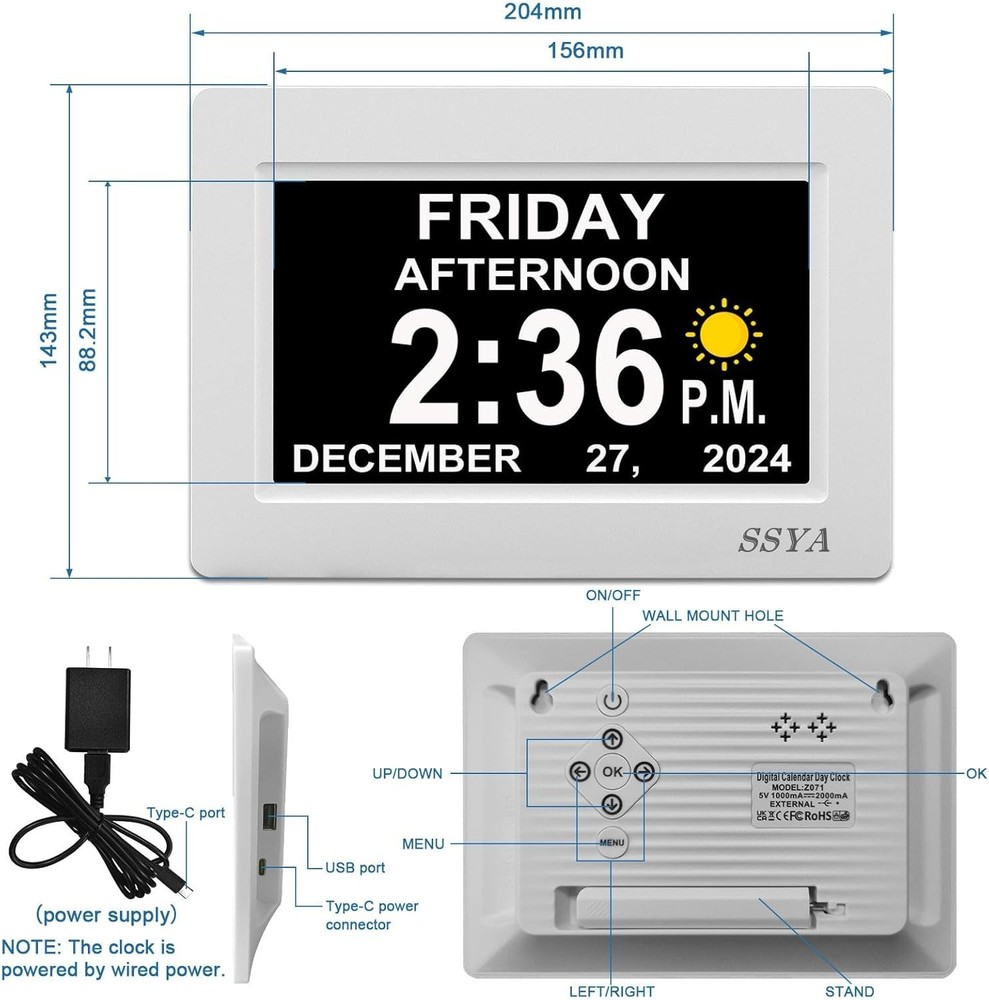 Extra-Large Digital Alarm Clock for Seniors
