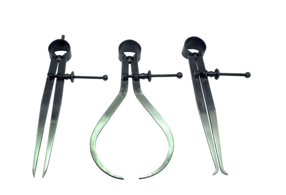 3 Pieces Spring Caliper Set - Inside, Outside & Divider 4" 4 to 4.9 Inches