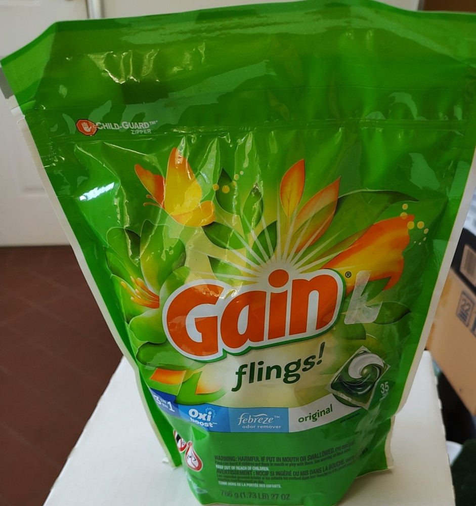 GAIN FLINGS 3 IN 1 DETERGENT PACS ORIGINAL - 35 PACK
