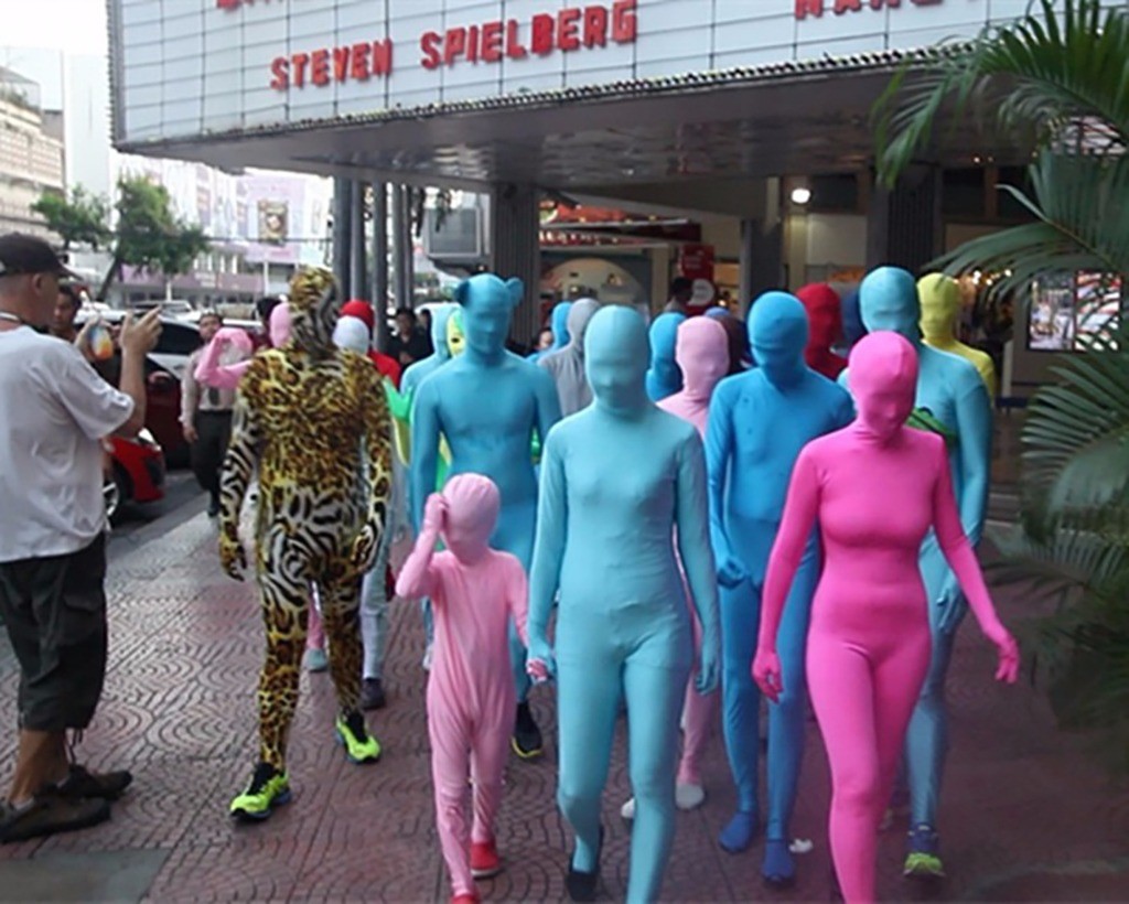 DH Zentai Suit Men's Spandex Halloween Full Body Face Covered Costume