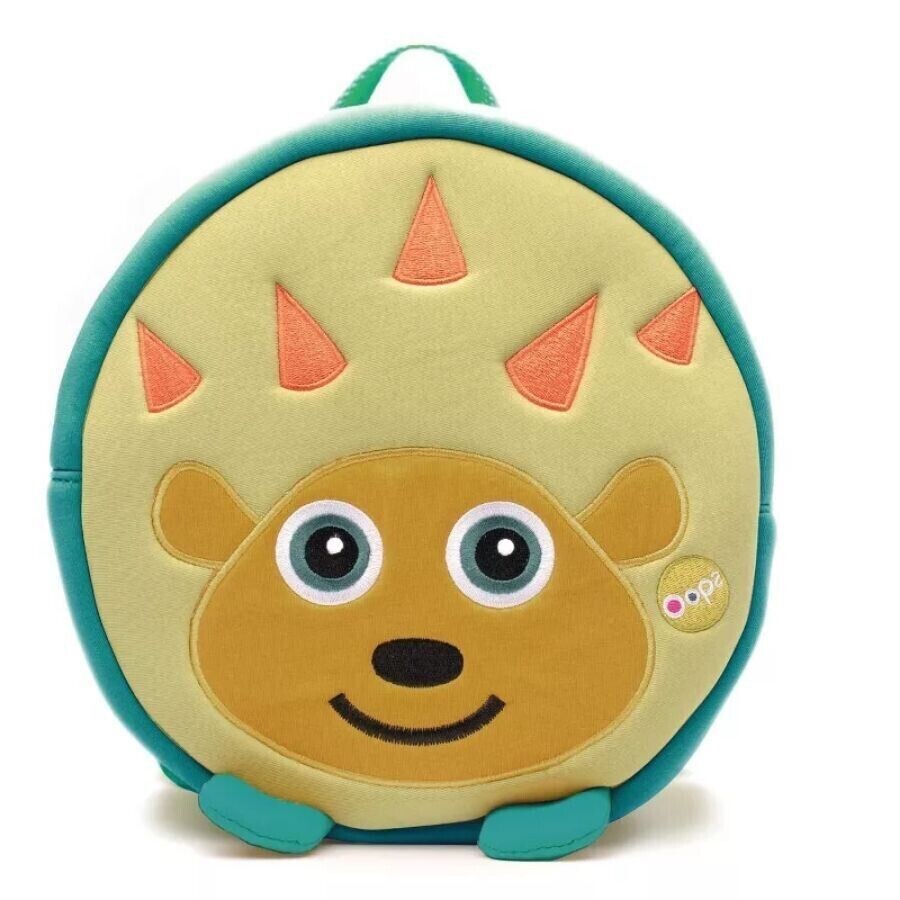 OOPS Soft, Round Pappy Backpack Bag for Children, Hedgehog Character