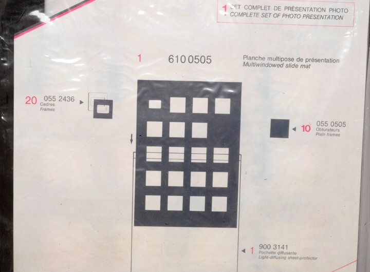 Prat Paris 35mm 20 Slide Presentation Display Storage Mat Board in sleeve