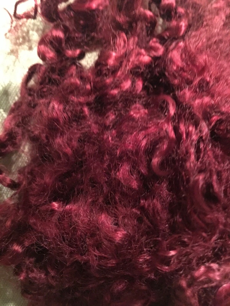 Burgundy Angora Mohair