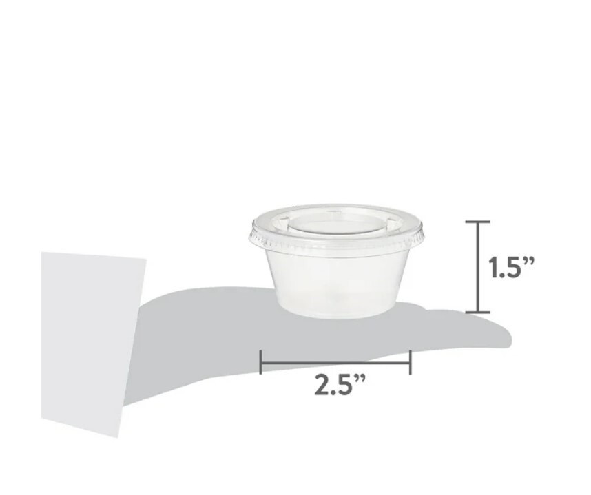 Great Value Clear Disposable Plastic Cups, 2 oz, 50 Pack