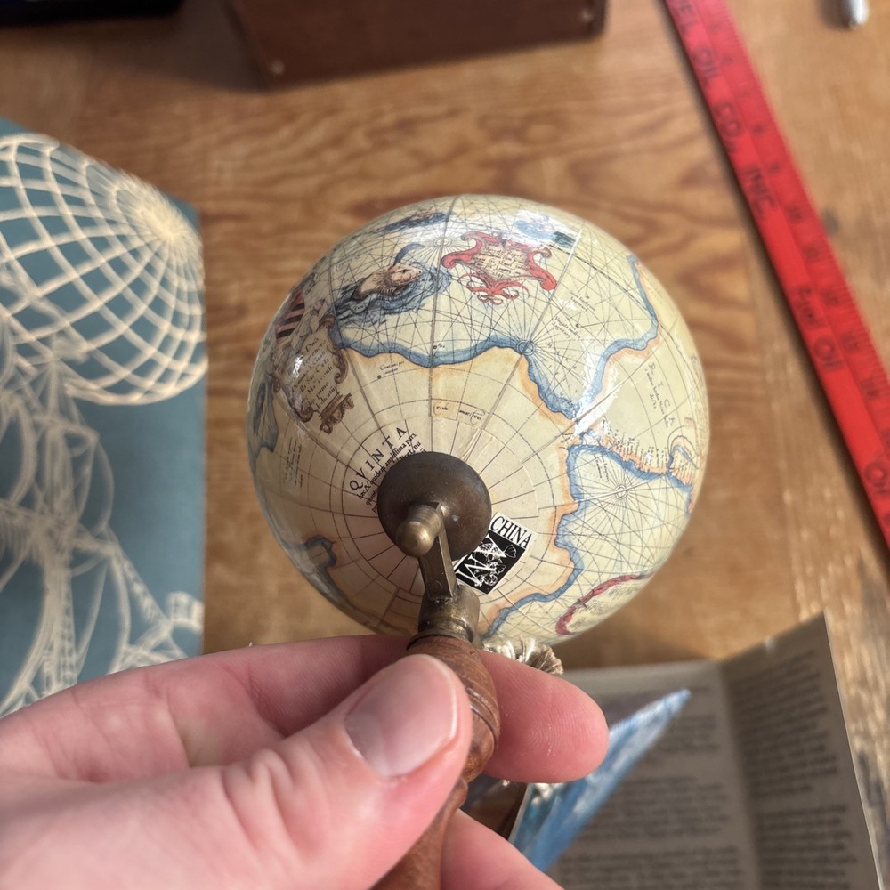 Authentic Models Mercator Terrestrial 4” Globe c.1580 On Stand By AM