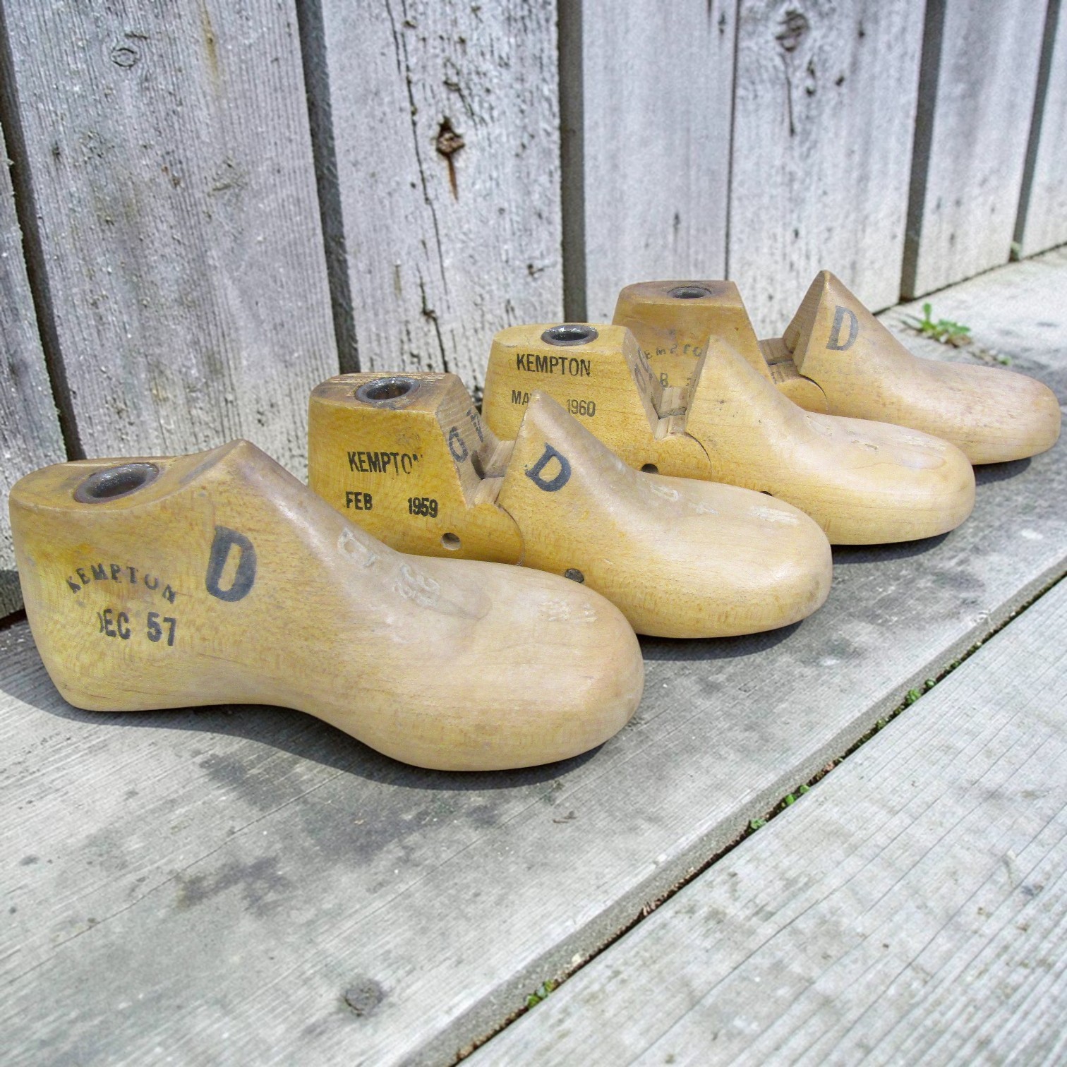 Vtg Lot of 8 Childrens Child Size Shoe Lasts Molds Cobbler Graduated Size 0-6