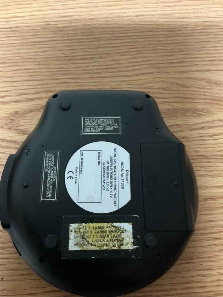 Riovolt SP250 Remote CD Player w/Leather Case READ UNTESTED