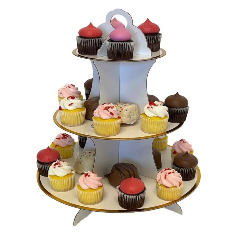 White Cupcake Stand, 3 Tier Cupcake Stand