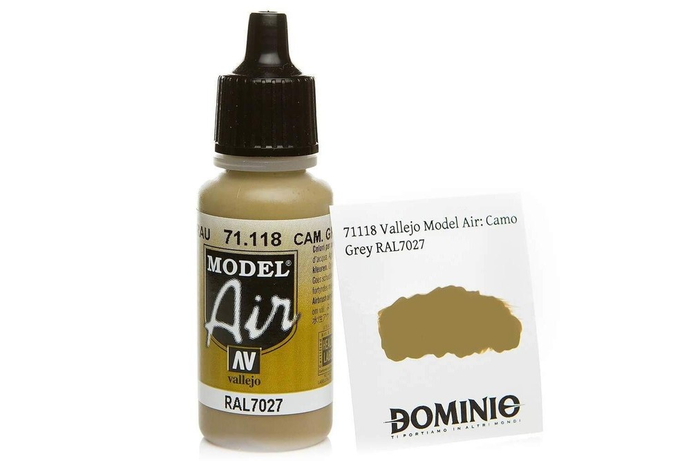 Vallejo Camouflage Grey Paint, 17ml