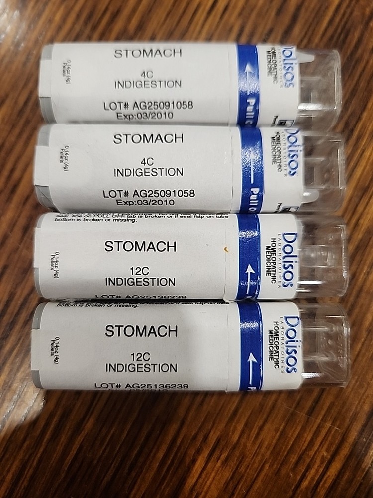 Stomach Homeopathics 4c & 12c indigestion Dolisos