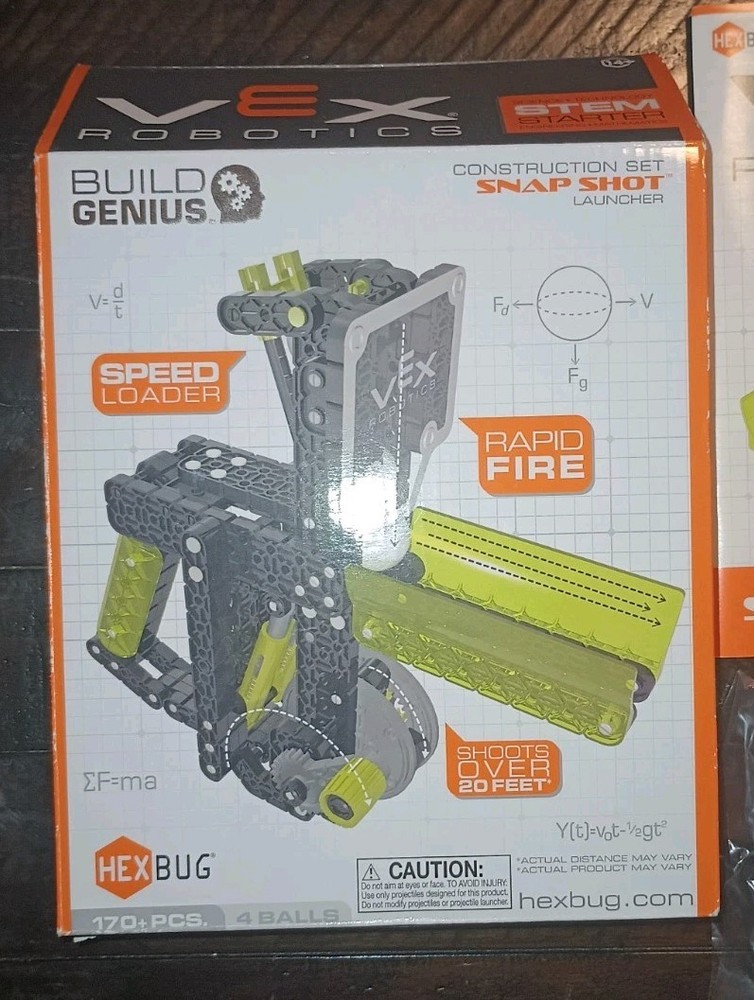 HEXBUG VEX Robotics Snap Shot Launcher Construction Set Rapid Fire Speed Loader