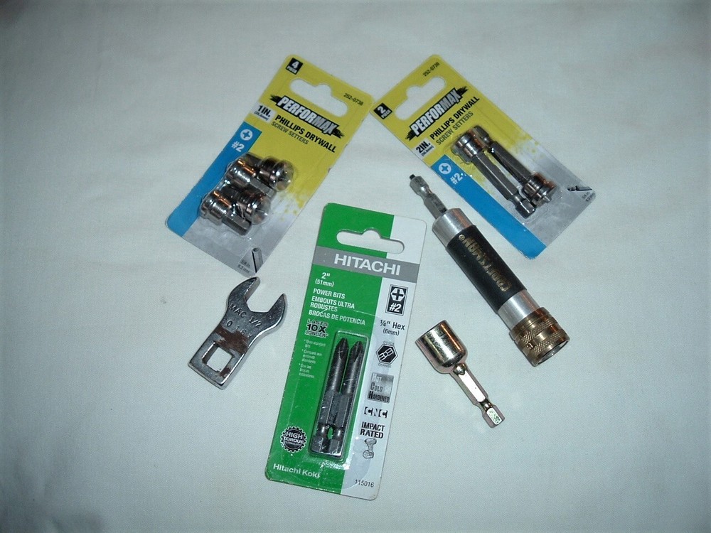 NEW DRYWALL SCREW SETTERS PLUS EXTRAS
