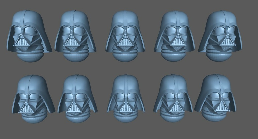 DARTH VADER Helmets (10x) compatable with SM Marines