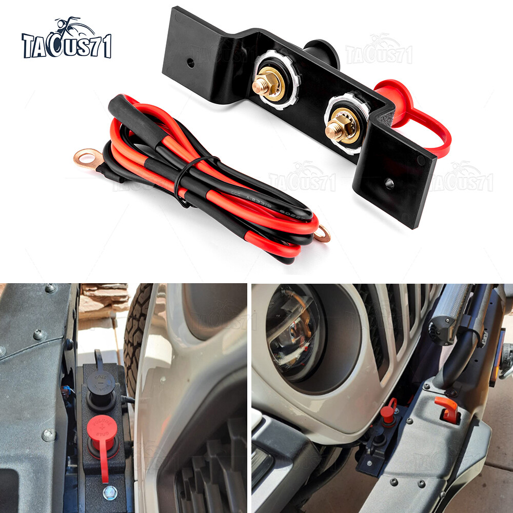 Battery Terminals Relocation Kit Jump Post Charging For Jeep Gladiator Wrangler