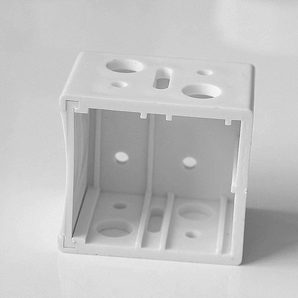 Cutelec 4pcs Plastic Brackets 1" Blinds headrail Holders White 1inch,