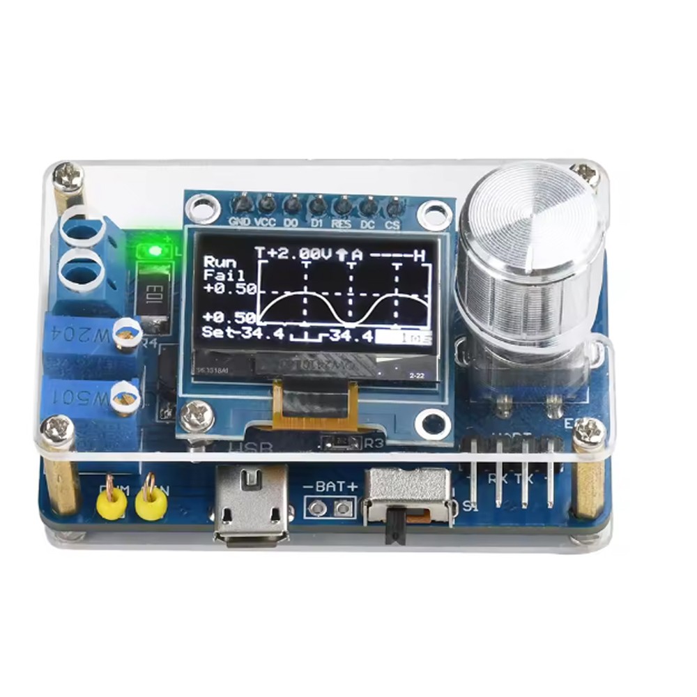 DIY Mini Digital Oscilloscope Electronic Kit Soldering Practice Project W/ Case