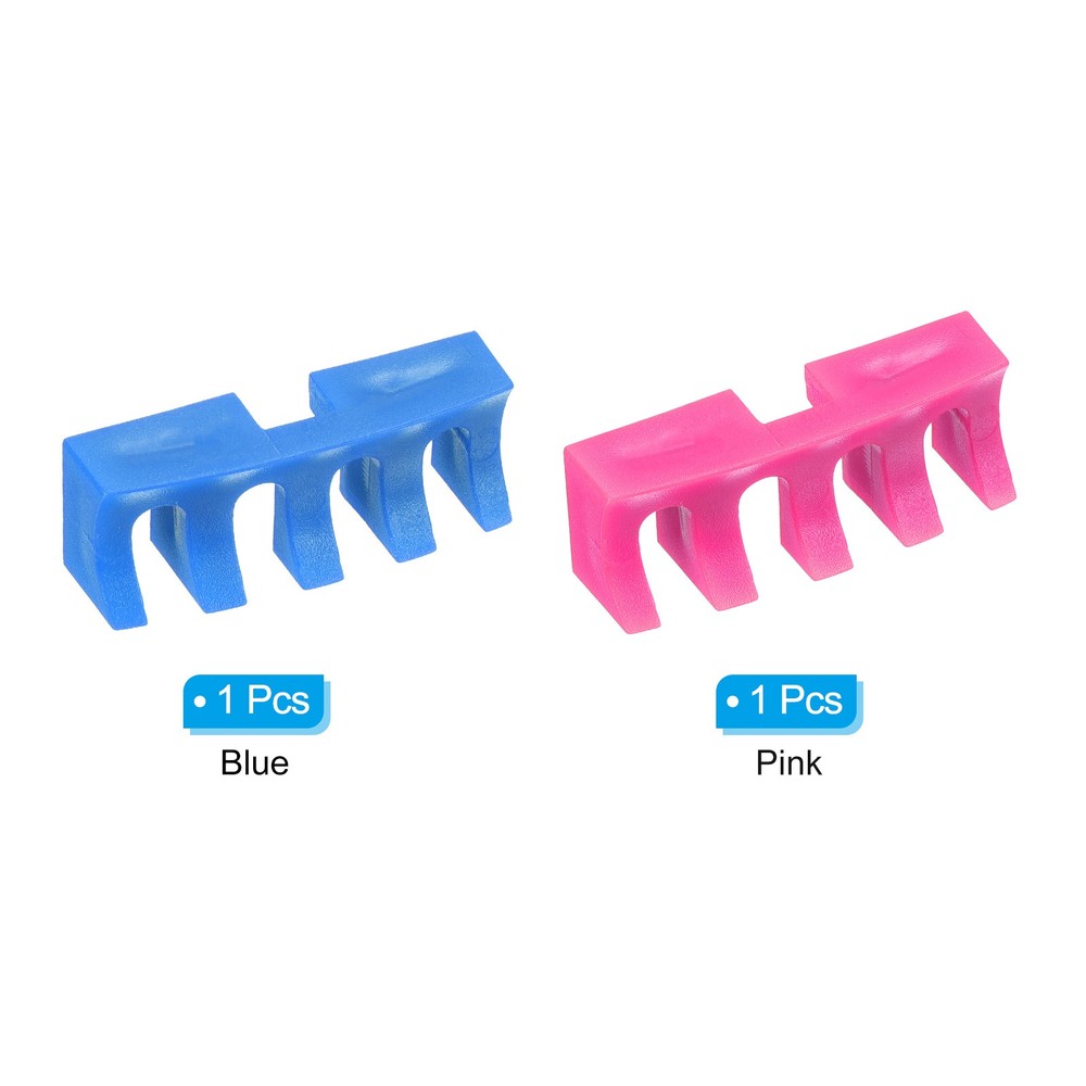 2Pcs Embedded Badminton Stringing Racquet Load Spreader Adapter, Pink/Blue