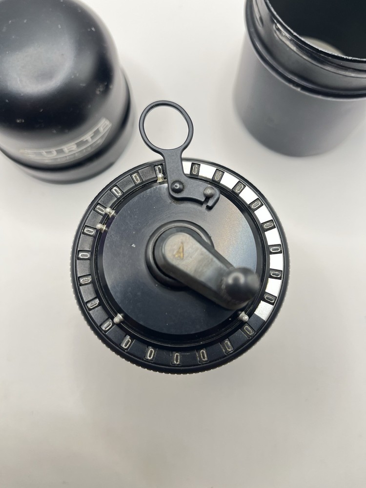 Curta Calculator Type II - Mechanical Curta Type 2 With Tin Case