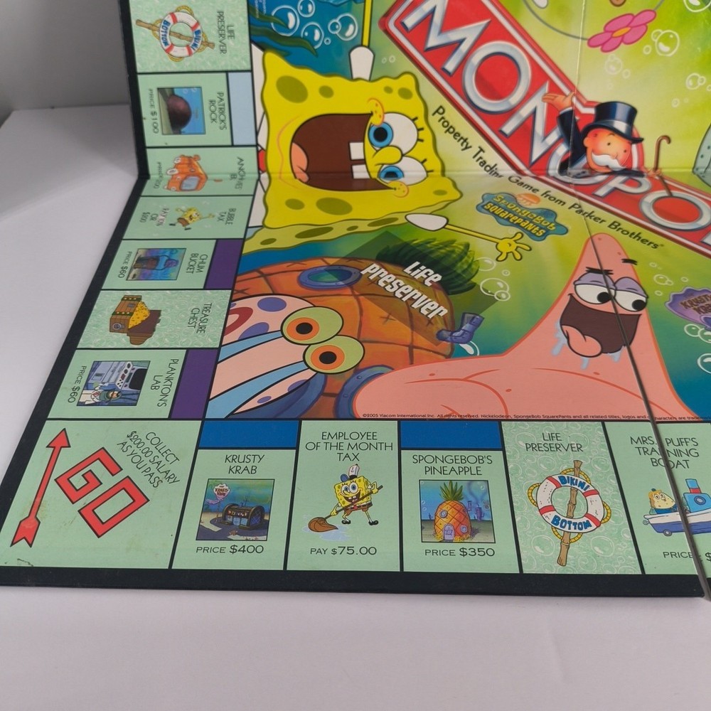 Monopoly Spongebob Squarepants Replacement Gameboard 2005