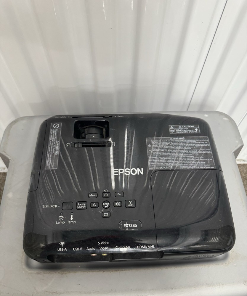 Epson LCD Projector EX7235 H654A Untested SKU:C