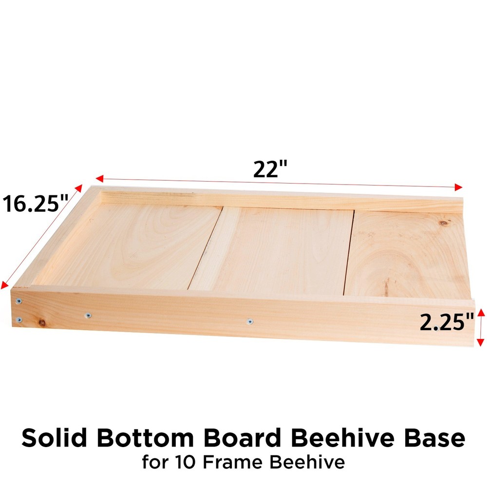 Beekeeping Solid Base for 10 Frame Honeybee Hive Beehive, Assembled Amish Made