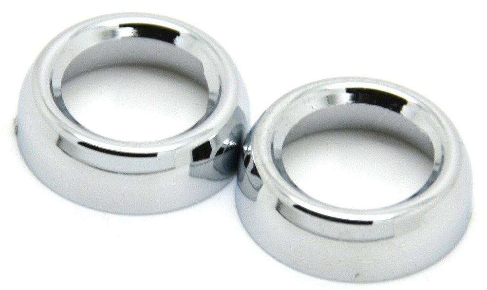 Toggle Switch Face Nut Cover Set for Peterbilt Dash Chrome Plastic GG67261 Pair