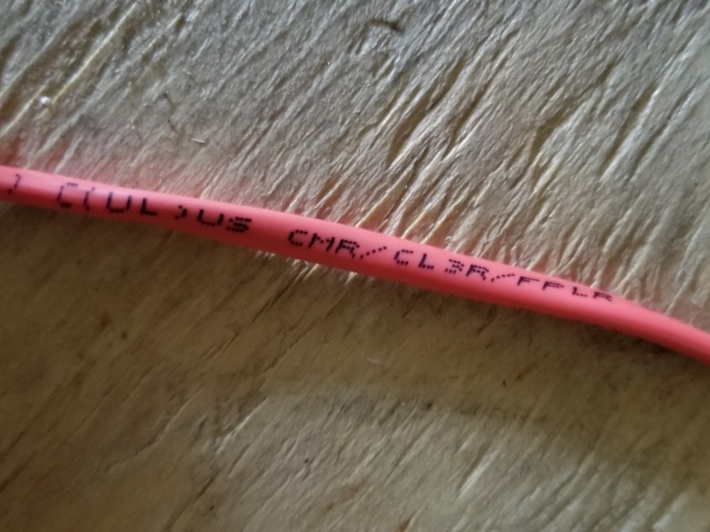 CSC 250017 14/2C Solid Unshielded Riser Fire Alarm/Communication Cable Red/100ft