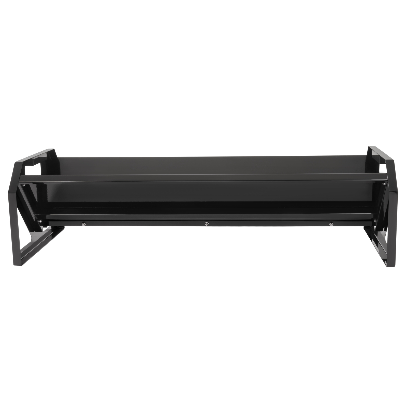 V-Shaped Livestock Feeding Trough 45'' Hay Feeder Black for Goats Calves Horses