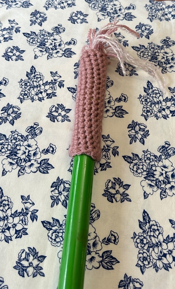 Cobweb Duster Eco-Friendly Reusable Handmade Crochet Lilac Corner Cleaner