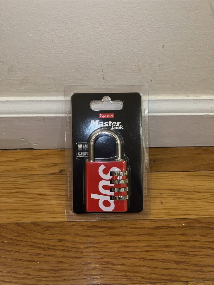 Supreme Masterlock Numeric Lock Red Brand New