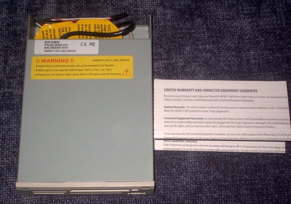Insignia - USB 2.0 Multiformat Memory Card Reader Free USA Shipping!