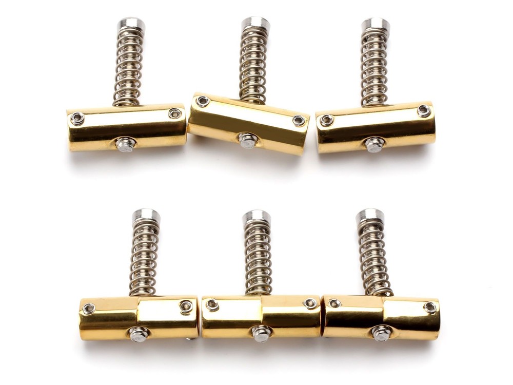 Callaham Tele Saddles, Slant Compensated, Brass