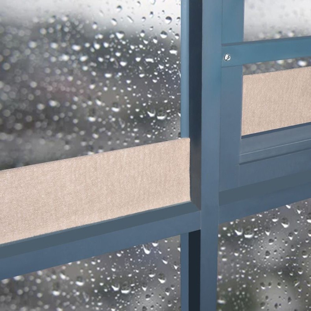 Easily Cuttable Anticondensation Sticker for Windows Brown Felt Design