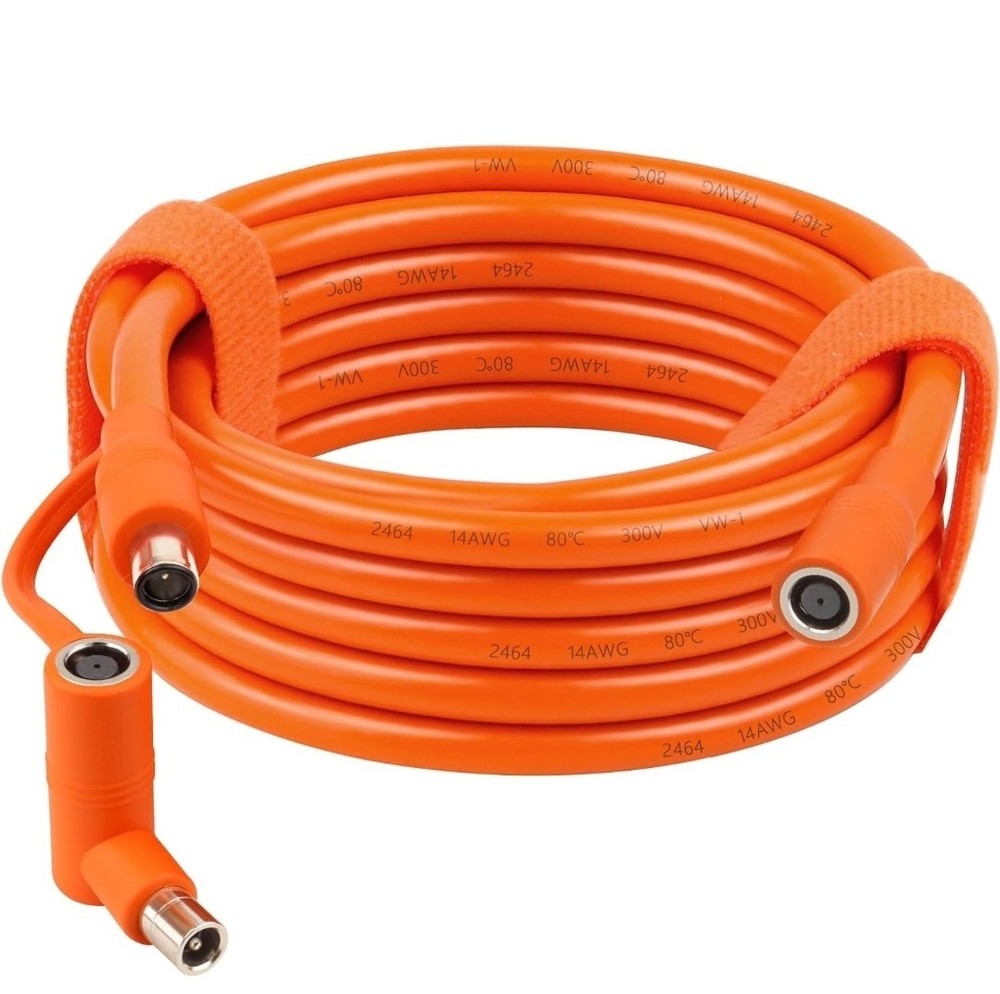 Extension Cable - 14AWG DC 8mm - 300V Solar Panel Generators • 20FT • DC7909