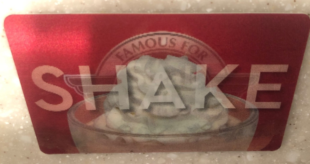 Steak N Shake Cool 3D 3 image Gift Card NO $ VALUE