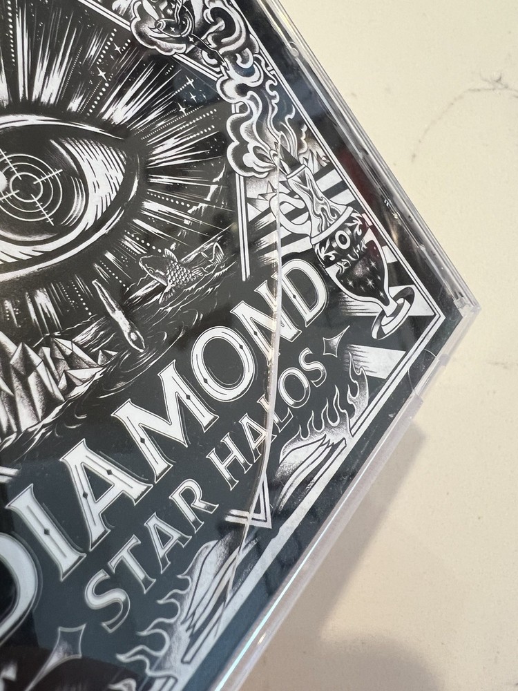 DEF LEPPARD COA SIGNED DIAMOND STAR HALOS CD W/ AUTOGRAPHED SIGNED INSERT ACOA 1