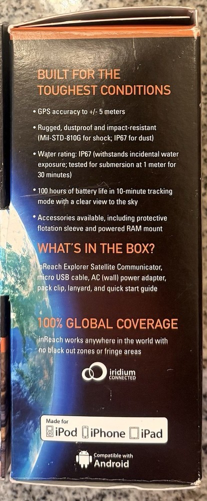 DeLorme InReach Explorer Two Way Satellite Communicator